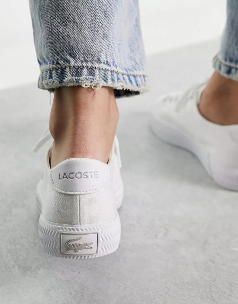 Женские кеды Lacoste с логотипом 1159794454 (Белый, 38)