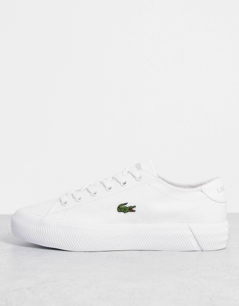 Женские кеды Lacoste с логотипом 1159794454 (Белый, 38)