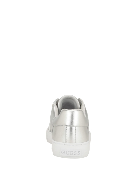 Женские кеды GUESS с логотипом 1159812935 (Серебристый, 37)