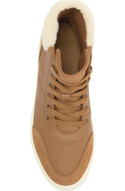 Кожаные высокие кеды Zilo High UGG 39 (8 US) 25 см Коричневый 1159836328