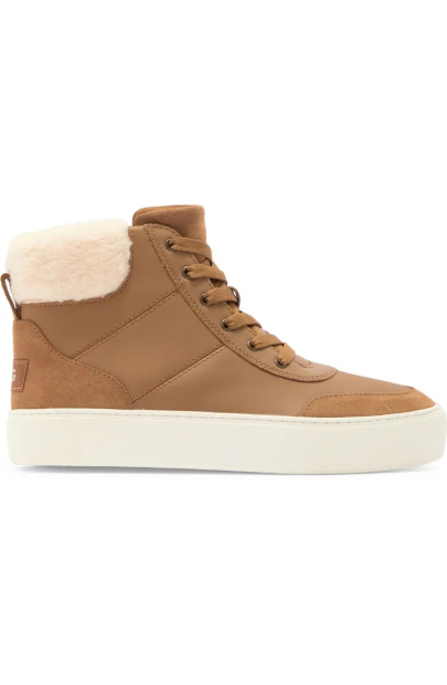 Кожаные высокие кеды Zilo High UGG 39 (8 US) 25 см Коричневый 1159836328