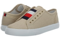 Женские кеды Tommy Hilfiger без шнуровки 37,5 (7 US) 24,5 см Бежевый 1159815311