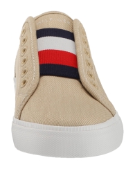 Женские кеды Tommy Hilfiger без шнуровки 38 (7,5 US) 25 см Бежевый 1159815315