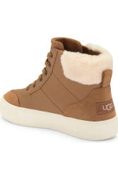 Кожаные высокие кеды Zilo High UGG 39 (8 US) 25 см Коричневый 1159836328