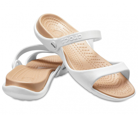 Сандалии Crocs женские белые EUR 33 34 35 37 38 39 40 42 43 US 4 5 8 9 11 Кроксы США 33-34