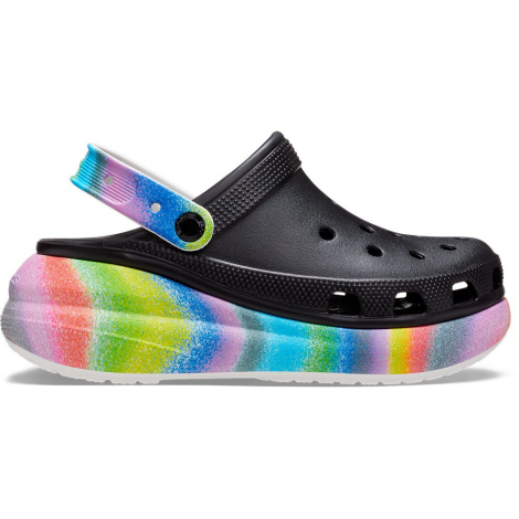 Удобные женские клоги Crocs сабо на платформе 1159772585 (Черный, 39-40)