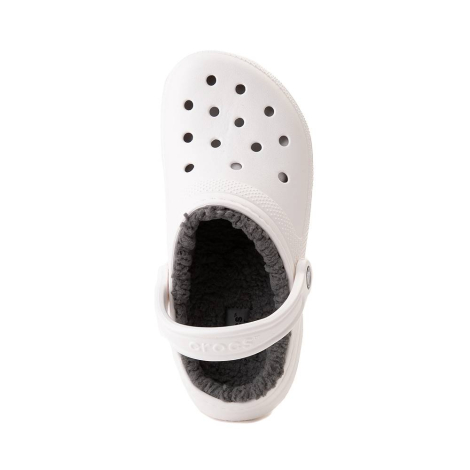 Утепленные клоги Crocs сабо с мехом 1159775071 (Белый, 41-42)