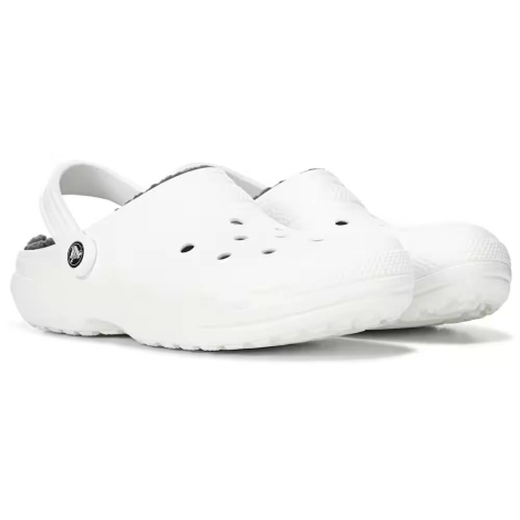 Утепленные клоги Crocs сабо с мехом 1159775071 (Белый, 41-42)