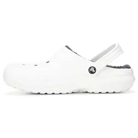 Утепленные клоги Crocs сабо с мехом 1159775071 (Белый, 41-42)