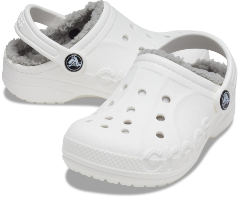 Утепленные клоги Crocs сабо с мехом 1159783380 (Белый, 37-38)