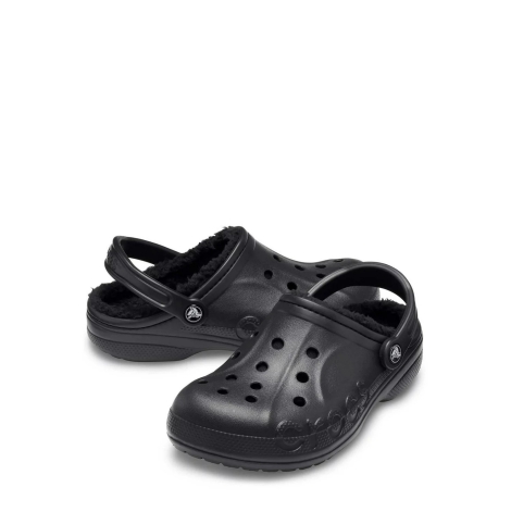 Женские утепленные клоги Crocs сабо с мехом 1159791903 (Черный, 38-39)