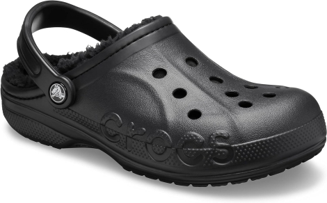 Женские утепленные клоги Crocs сабо с мехом 1159791903 (Черный, 38-39)