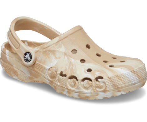 Удобные клоги Crocs сабо с принтом 39-40 (m7/w9 US) 26,5 см Бежевый 1159816750