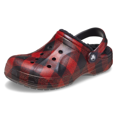 Жіночі утеплені клоги Crocs сабо з хутром 36-37 (m4/w6 US) 23 см Червоний 1159819100