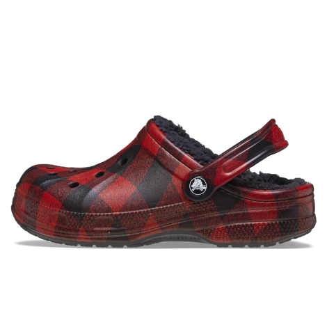 Жіночі утеплені клоги Crocs сабо з хутром 36-37 (m4/w6 US) 23 см Червоний 1159819100