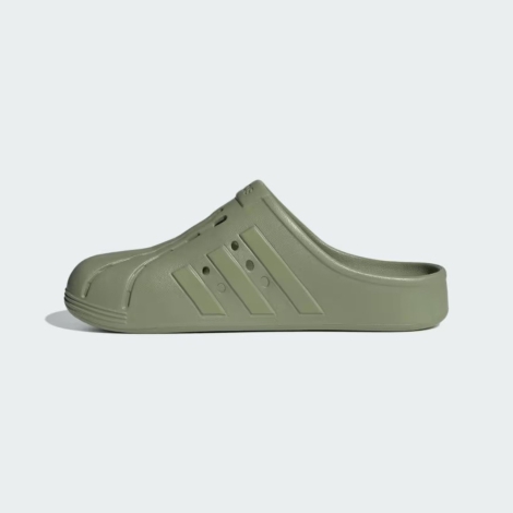 Женские клоги Adilette Clogs от Adidas 40 1/2 (7 US) 27 см Зеленый 1159821717