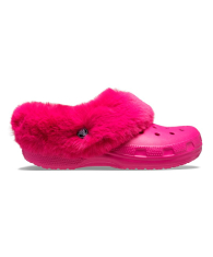 Удобные женские клоги Crocs сабо с мехом 1159779635 (Розовый, 37-38)