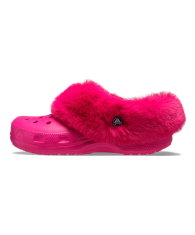 Удобные женские клоги Crocs сабо с мехом 1159779635 (Розовый, 37-38)