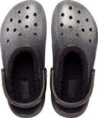 Женские теплые клоги Crocs сабо с мехом 1159782149 (Черный, 37-38)