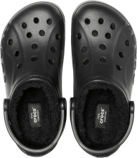 Женские утепленные клоги Crocs сабо с мехом 1159791903 (Черный, 38-39)