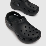 Жіночі клоги Crocs сабо на платформі 39-40 (w9 US) 26,5 см Чорний 1159819092