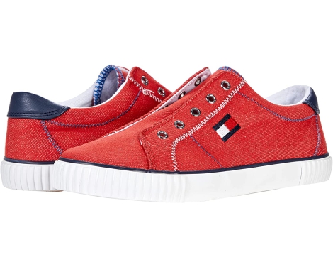 Женские кеды Tommy Hilfiger кроссовки без шнурков 1159768062 (Красный, 39,5)