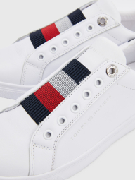 Женские кожаные кеды Tommy Hilfiger кроссовки 1159778738 (Белый, 40)