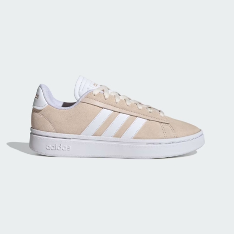 Женские кроссовки Grand Court Alpha Adidas из натуральной замши 41 1/3 (9 US) 26 см Бежевый 1159830237