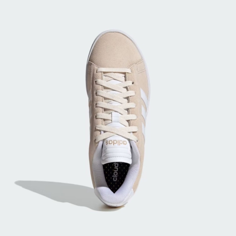 Женские кроссовки Grand Court Alpha Adidas из натуральной замши 41 1/3 (9 US) 26 см Бежевый 1159830237