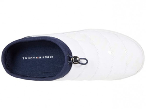 Женские слипоны Tommy Hilfiger без задника мокасины 1159767768 (Белый, 39)