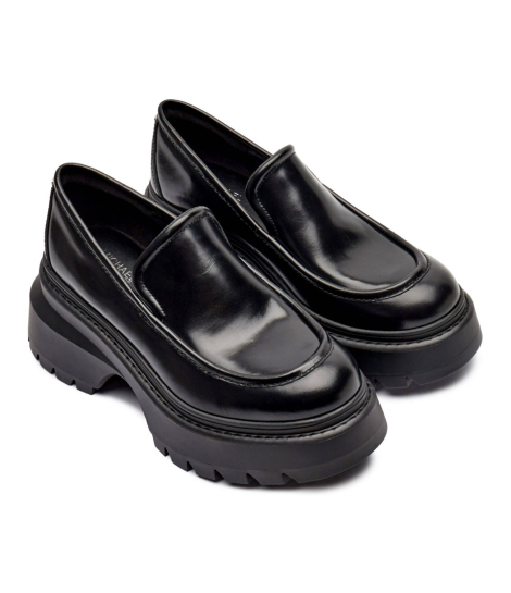 Женские кожаные лоферы Shiloh Michael Kors 39 (8,5 US) 25,3 см Черный 1159831994