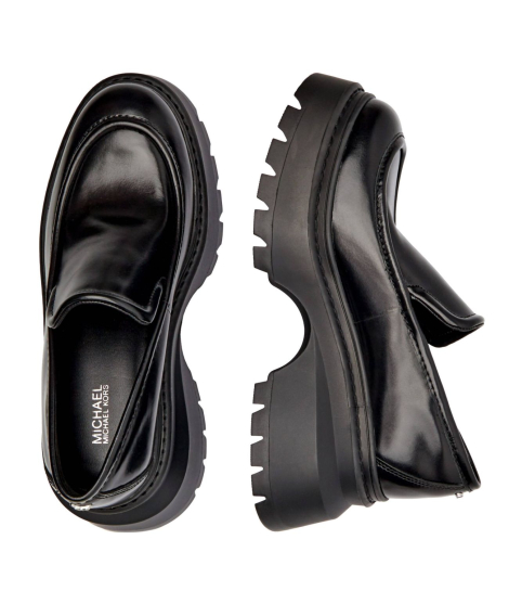 Женские кожаные лоферы Shiloh Michael Kors 39 (8,5 US) 25,3 см Черный 1159831994
