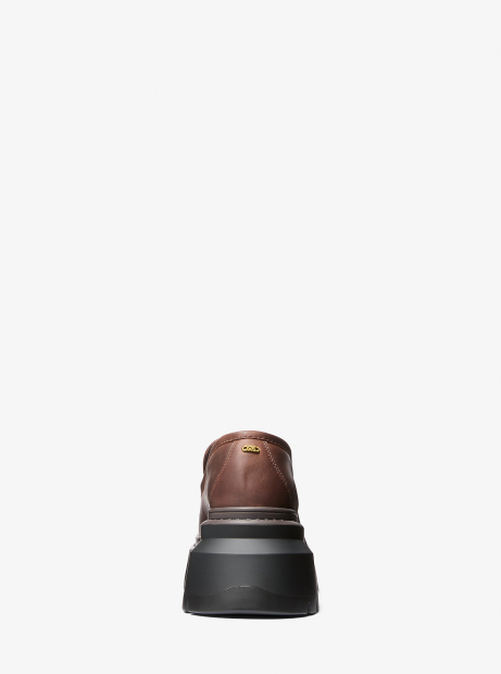 Женские кожаные лоферы Shiloh Michael Kors 36,5 (6,5 US) 23,5 см Коричневый 1159831978