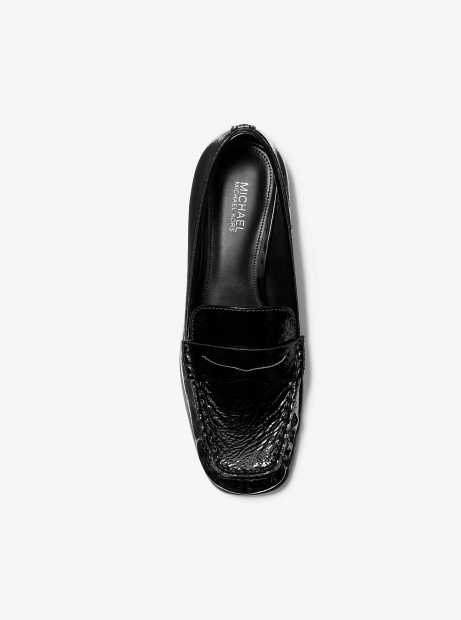 Лакированные кожаные лоферы Carlson Michael Kors 36 (6 US) 23 см Черный 1159832176