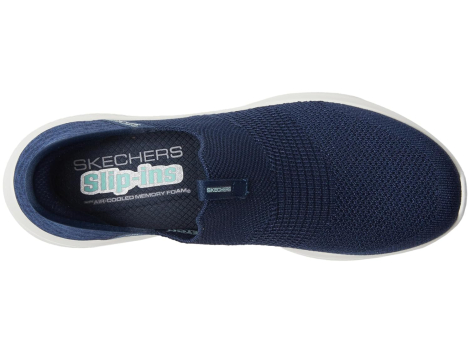 Женские мокасины Skechers слипоны 38,5 (8,5 US) 25,5 см Синий 1159832793