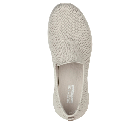 Жіночі мокасини Skechers сліпони 37,5 (7,5 US) 25 см Бежевий 1159835145