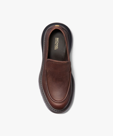 Женские кожаные лоферы Shiloh Michael Kors 40 (9 US) 26 см Коричневый 1159835554