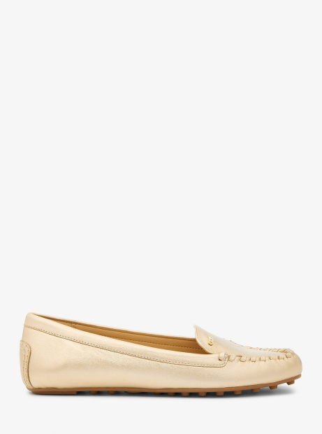 Кожаные мокасины Eve Michael Kors 39 (8,5 US) 25,5 см Золотистый 1159836562
