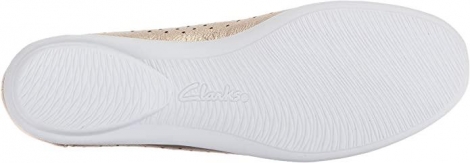 Женские кожаные балетки Clarks art366815 (Золотистый, размер 39)