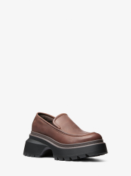 Женские кожаные лоферы Shiloh Michael Kors 36,5 (6,5 US) 23,5 см Коричневый 1159831978