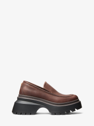 Женские кожаные лоферы Shiloh Michael Kors 36,5 (6,5 US) 23,5 см Коричневый 1159831978