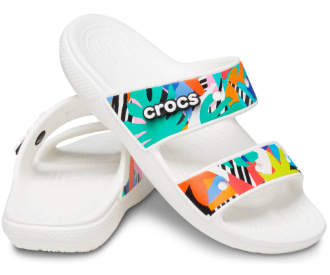 Класичні сандалії Crocs Retro Resort з принтом яскраві оригінал