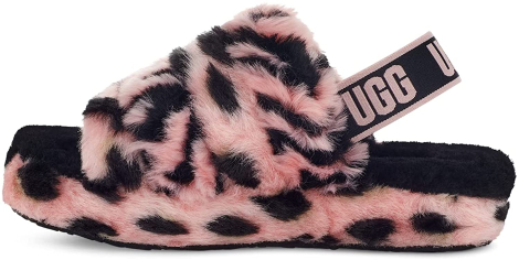 Яркие женские сандалии UGG мягкие тапки с мехом 1159776787 (Розовый, 39)