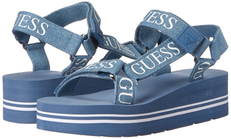 Стильные женские сандалии GUESS с логотипом 39,5 (9 US) 26,5 см Синий 1159816764