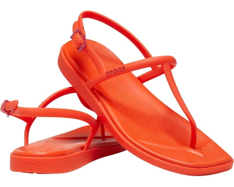 Сандалии женские Crocs Thong Flip 38-39 (w8 US) 25 см Оранжевый 1159819174