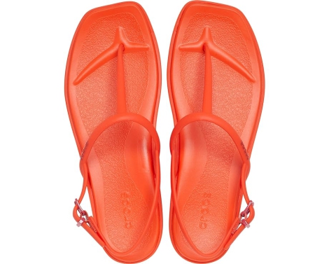 Сандалии женские Crocs Thong Flip 38-39 (w8 US) 25 см Оранжевый 1159819174