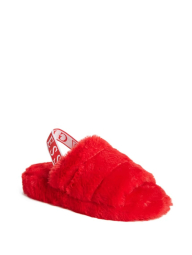 Мягкие женские сандалии Guess слайдеры с эластичным ремешком 1159783577 (Красный, 41)