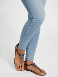 Изящные женские сандалии GUESS вьетнамки с ремешком 1159785461 (Фиолетовый, 37,5)
