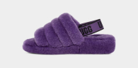 Сандалии UGG мягкие тапки с мехом 1159786084 (Фиолетовый, 37)