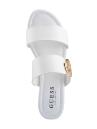 Изящные женские сандалии GUESS с логотипом 1159804471 (Белый, 36,5)